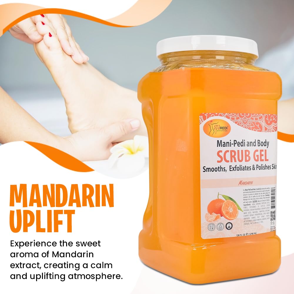 Spa Redi Pedi Scrub Gel - Mandarin (Gal)