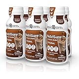 Amazon Basic Care NutriSure Original Nutrition Shake, Chocolate, Ready-to-Drink Shake, 6x8 oz