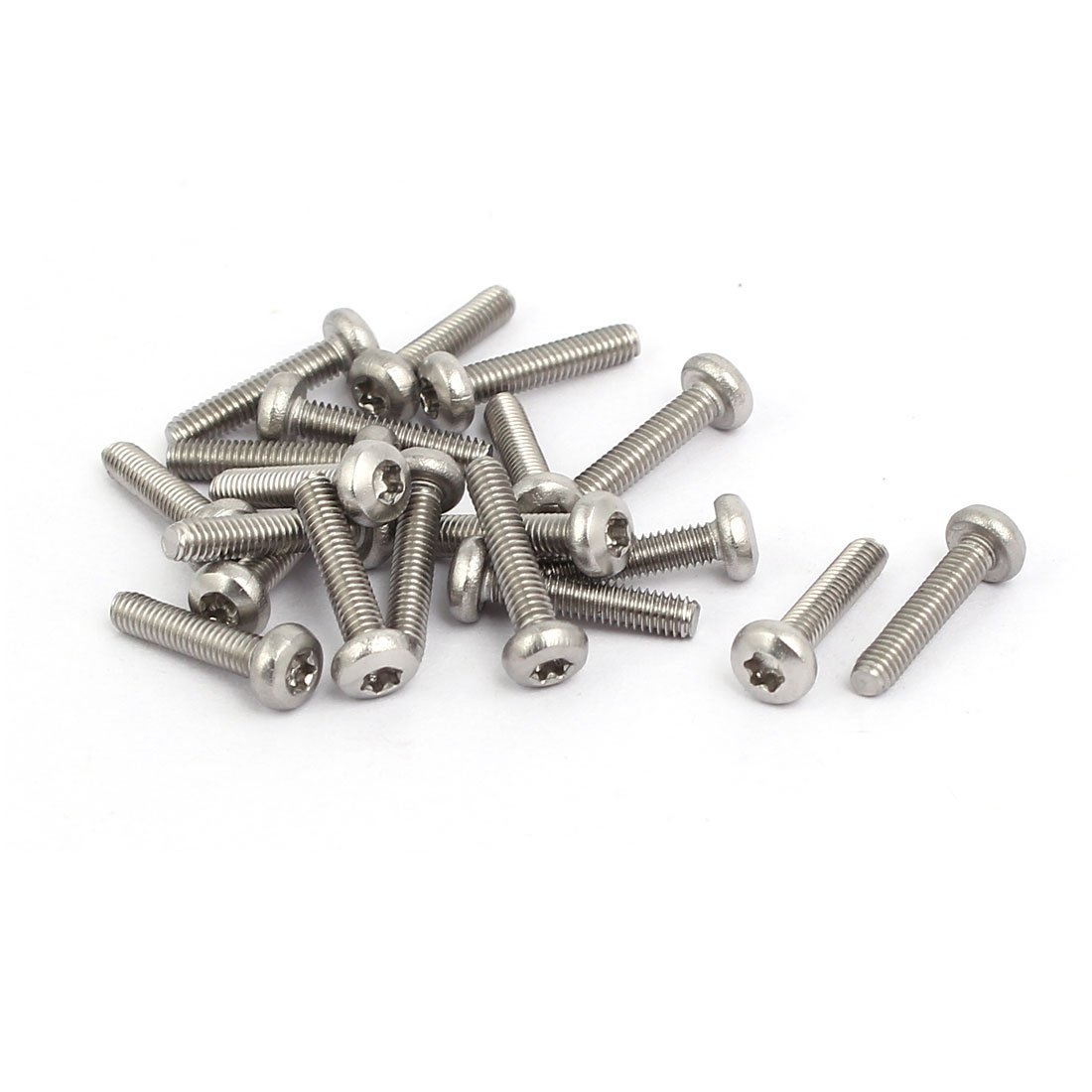 Sourcingmap M2.5 x 12mm 304 Stainless Steel Torx Pan Head Screws Bolts Fasteners 20pcs