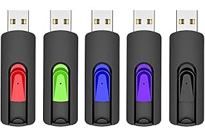 RAOYI 5 Pack 64GB USB Flash Drive, USB 2.0 Memory Stick Thumb Drives Jump Drive Pen Drive for PC Laptop Computer - 64G Multipack