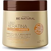 PLACENTA LIFE BE NATURAL LISSO KERATINA Mask with Hydrolyzed Keratin for a Straight and Shiny Hair- No More frizz- Have a perfect Smooth - (350 ml/11.83 fl.oz)