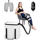 Ice Machine for Knee After Surgery 15qt, Cold Therapy Machine 6-Level Timer | FSA Eligible HSA Knee Ice Machine, 3 Flow Rates, Leakproof, Ultra-Quiet Cryotherapy System for Knee Replacement Recovery