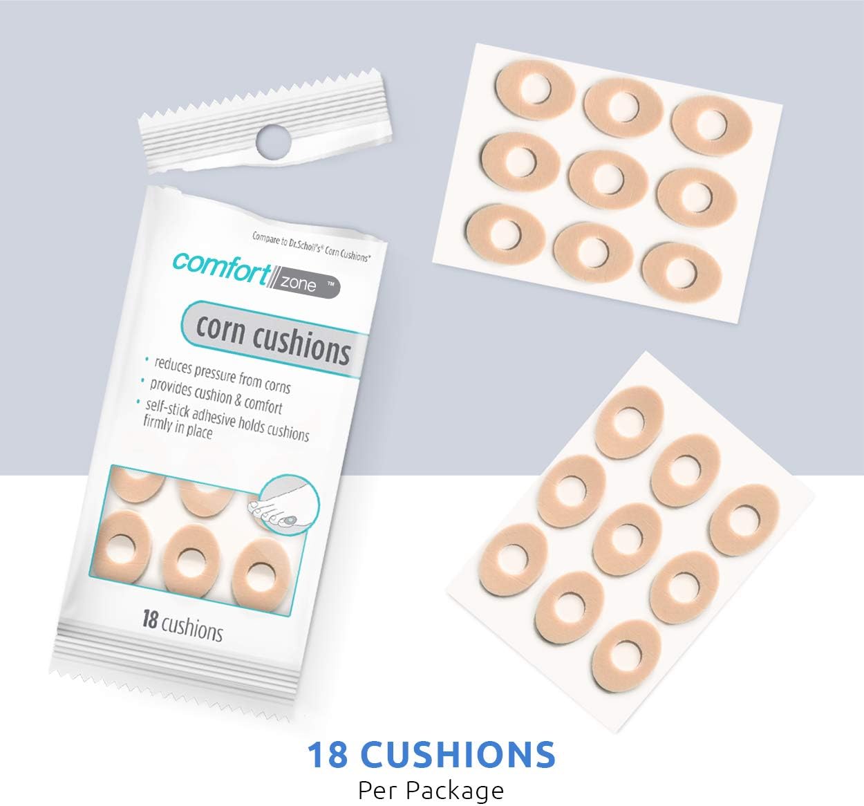 Comfort Zone Corn Cushions, 18 Count: Health & Personal Care