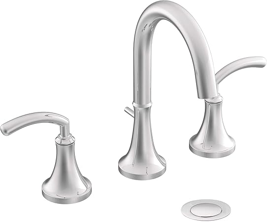 Moen Ts6520 Icon Two Handle High Arc Bathroom Faucet Without Valve