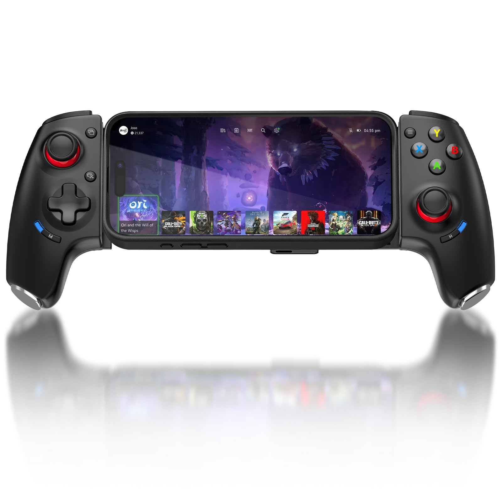 Photo 1 of Joso Mobile Gaming Controller - Wireless Controller Support Phone Case with Hall Effect Joystick/Triggers, 2 Back Buttons, for Cloud/PS/Xbox/PC Remote Play, Universal Phone Gamepad