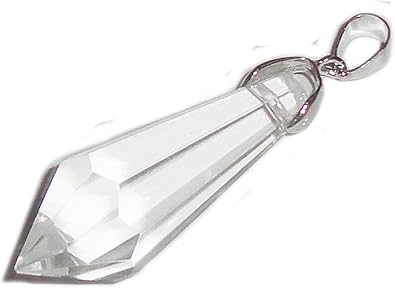 Colgante de cristal colgante en 5 cm x 1,5 cm: Amazon.es: Joyería