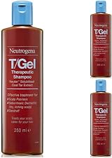 Neutrogena T/GEL Therapeutic Shampoo 3x 250ml Scalp Itch Flake Relief view 3