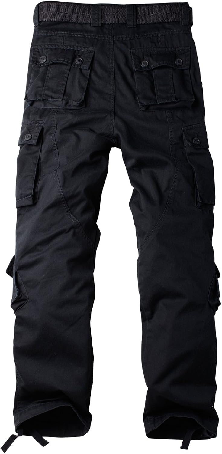 Women's Cotton Casual Military Army Cargo Combat Work Pants with 8 Pocket: Clothing