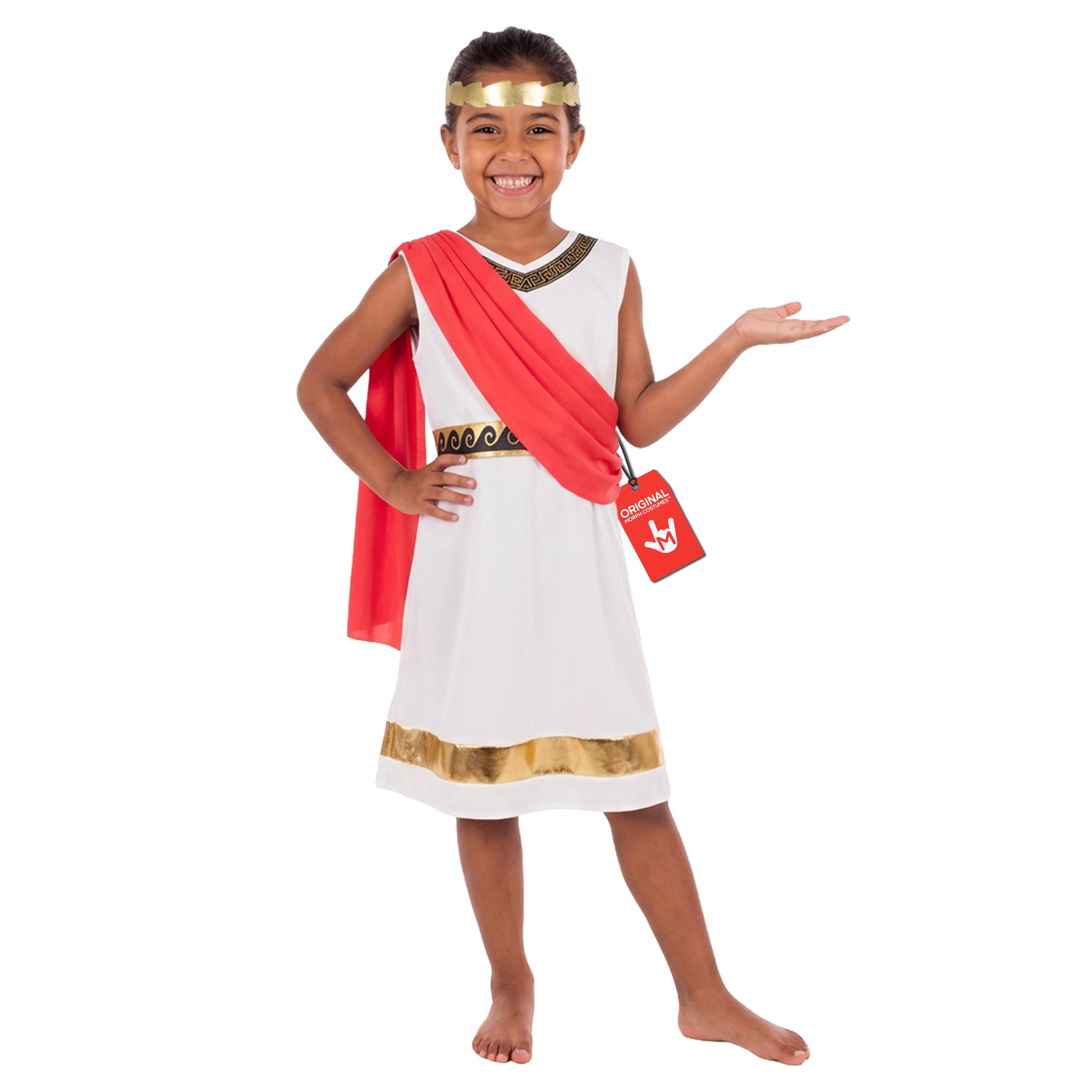 Fun Shack Ancient Roman Greek Goddess Costumes for Girls, Roman Costume Kids, World Book Day Costumes for Kids, Medium