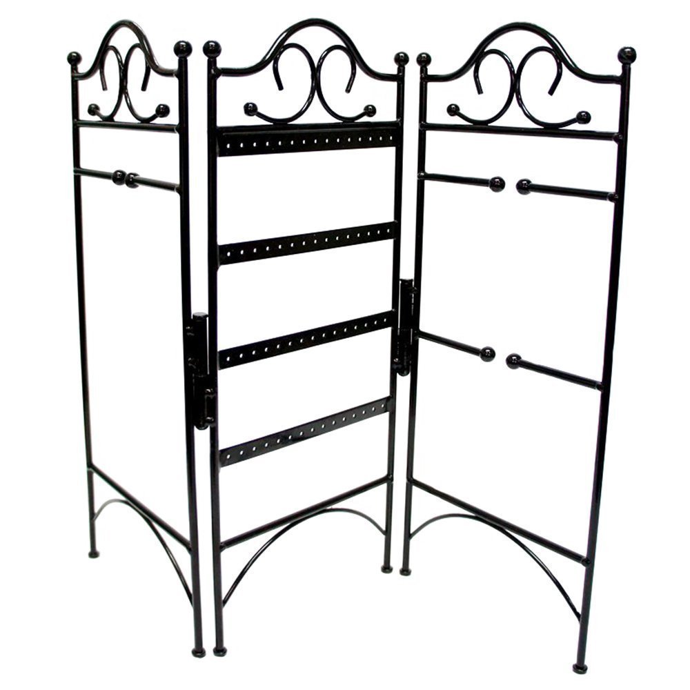 Mango Steam 3 Panel Jewellery Organiser for Hanging Earrings, Bracelets, and Necklaces