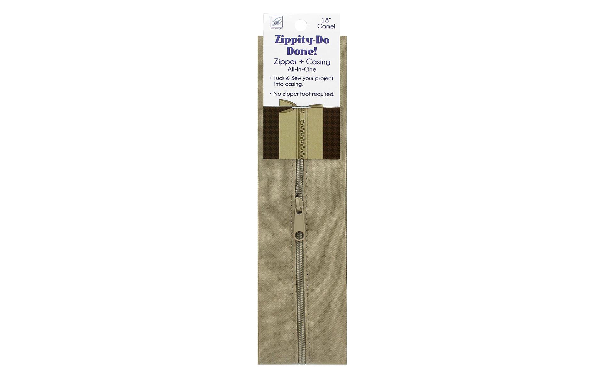 Coats All-Purpose Plastic Zipper 18"-White