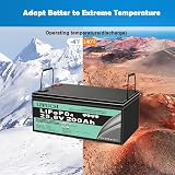 LiFePO4 Leisure Battery 24V 200Ah 5120Wh 29.2V Max 0~45C view 6