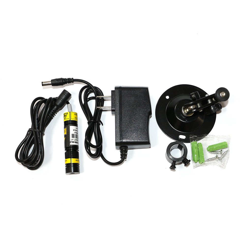 780nm 100mW Infrared Laser Diode Module – Focusable Dot, 16x68mm, With AC Adapter