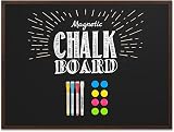 DOLLAR BOSS Magnetic Large Chalkboard 90x120cm Wall Mounted Blackboard view 1