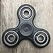 Hand Spinner Guarantee 2 Mins+ Spin Time Quiet and Smooth Fidget Spinner Toy Stress Reducer Good for ADHD EDC Hand Killing Time (Upgrades-Black)