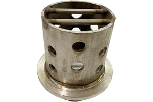 CPSZSHIP Round Steel Casting Flask for Vacuum Casting Machine Perforated Stainless Wall Flanged Cost-Effective for Wax Tree Insjection Tool