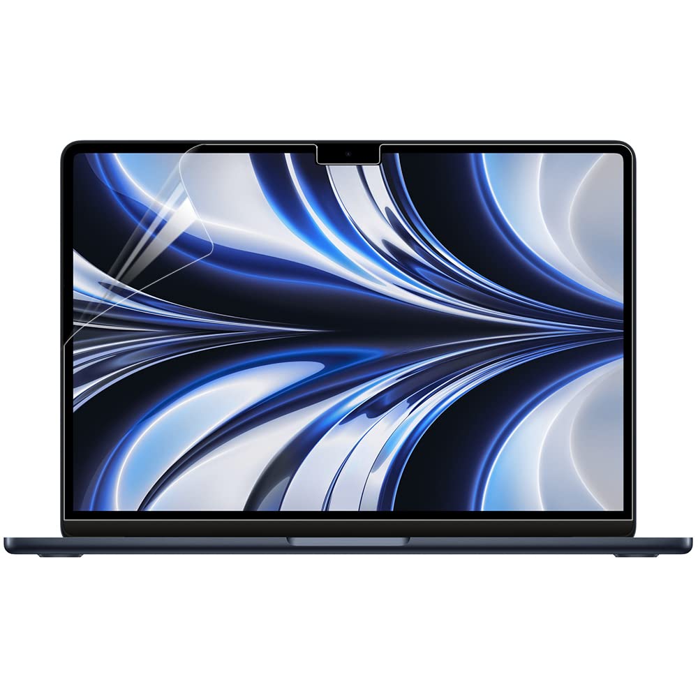 Arisase 2 Pack HD Clear Screen Protector for MacBook Air 13.6" with M5/M4/M3/M2 Chip 2026-2022 (Models: A3449,A3240, A3113, A2681) Anti-Fingerprint Scratch-Resistant Laptop Accessories