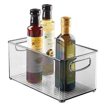 mDesign Organizador de frigorífico con asas - Prácticas cajas ...