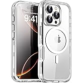 AICase for iPhone 16 Pro Max Case Clear[Compatible with MagSafe] Heavy Duty Drop Protection Full Body Rugged Shockproof/Dust Proof 3-Layer Military Protective Tough Durable Cover 6.9"