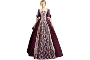 SHAKUMY Civil War Dresses for Women,Women's 18th Century Medieval Civil War Ball Gown Dresses Marie Antoinette Victorian Dress