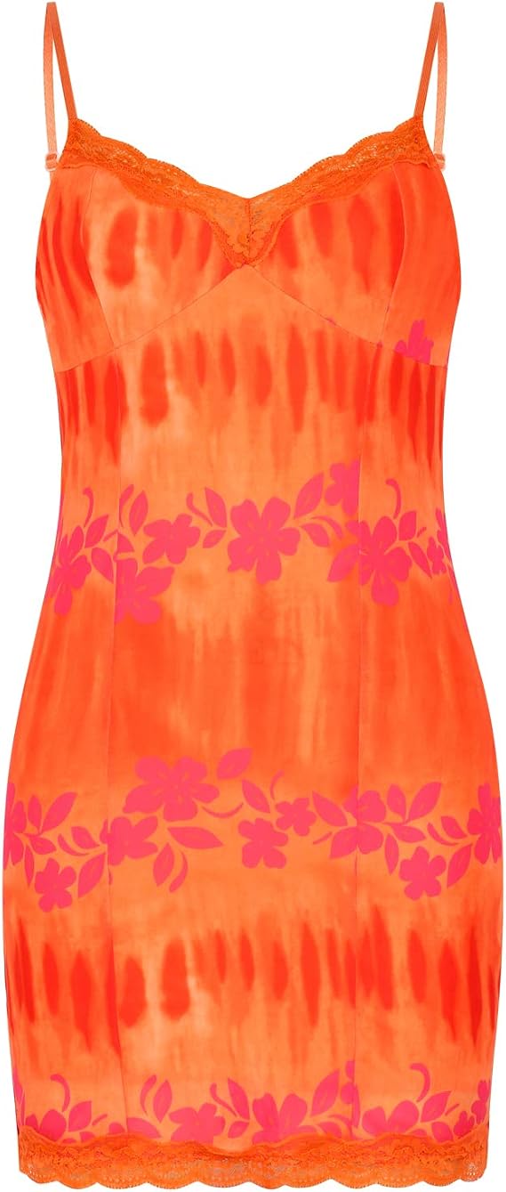 Women's Y2K Bohemia Mini Dresses Summer Sexy Slim Bodycon Dress Print