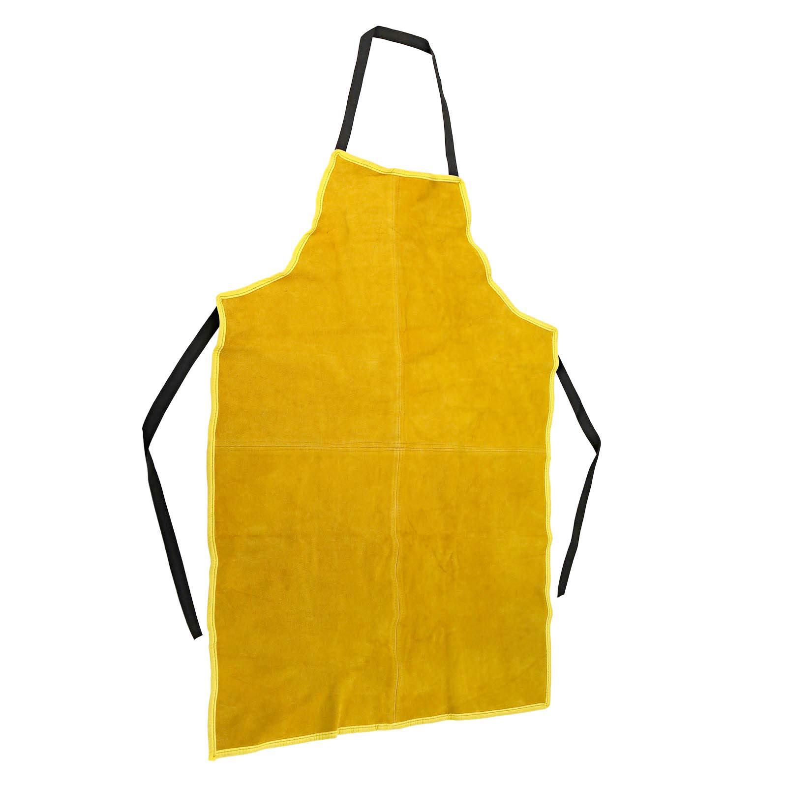 ENET Leather Welding Apron Heavy Duty Work Aprons for men (25.6''x35.4'') Heat*Flame-Resistant Tools Apron Brown