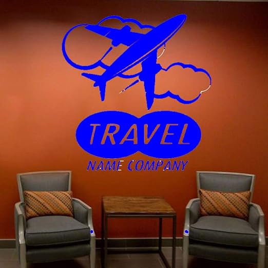 yaoxingfu Nombre de Viaje Personalizado Compañía Etiqueta de Pared ...