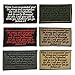 SpaceAuto Joshua 1:9 Tactical Morale Desert Badge Embroidery Hook & Loop Emblem Patch 3.93