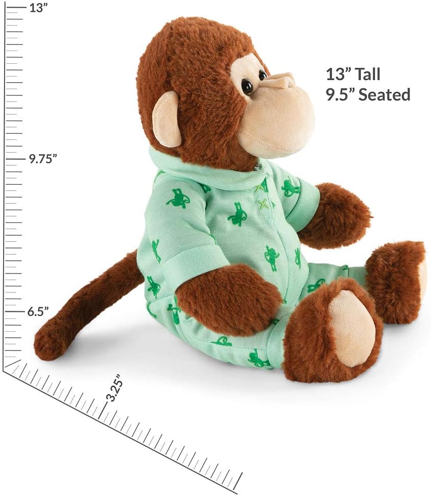 Vermont Teddy Bear Stuffed Monkey - Monkey Stuffed Animal, 13 Inch, PJ Pals: Toys & Games