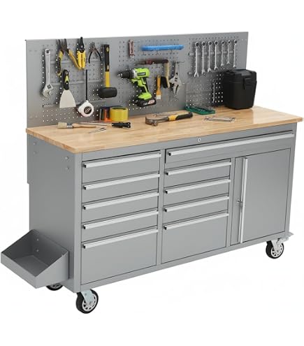 Amazon.com: GAOMON 61-inch Rolling Tool Chest, 10 Drawers Garage