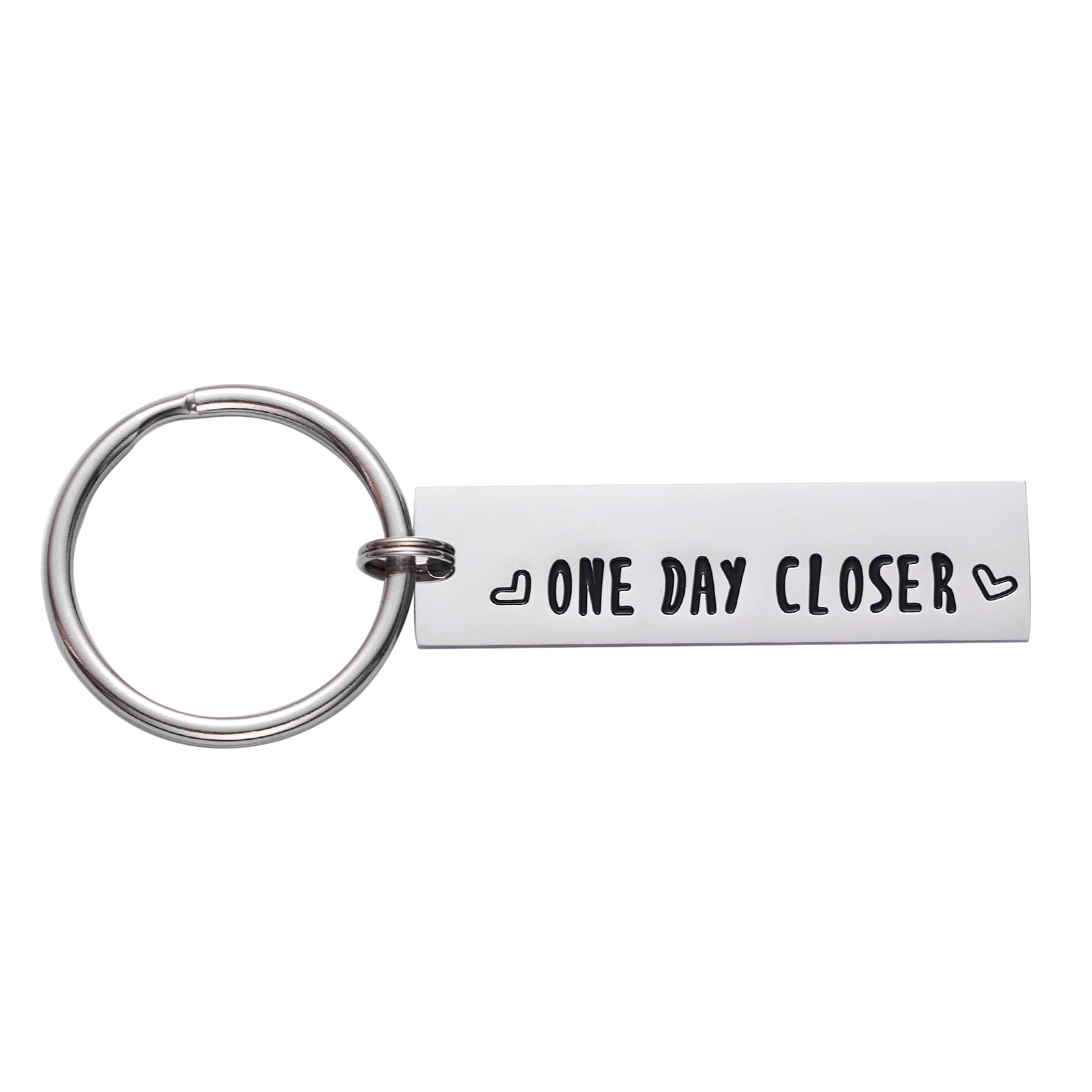 LParkin Gift For Girlfriend Boyfriend Keyring Long Distance Relationship Gifts keyrings One Day Close Valentines Day Gifts