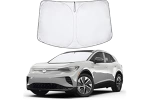 Proadsy 2024 Upgrade Front Windshield Sun Shade Foldable Sunshade Protector Custom Fit 2021-2023 2024 Volkswagen VW ID.4 Accessories