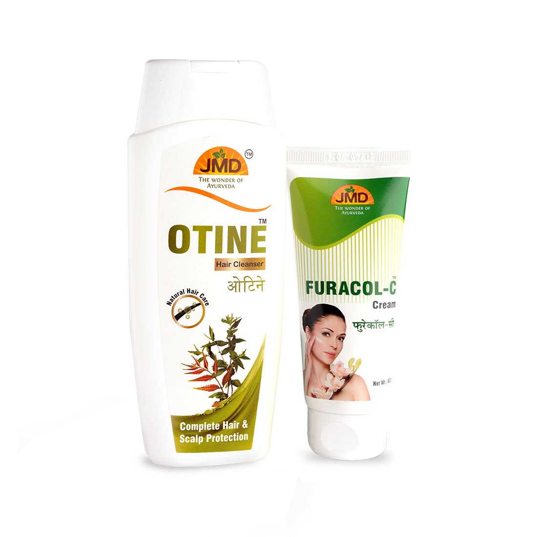 Buy Jmd Medico Combo Of Otine Shampoo Furacol C Fairness Cream