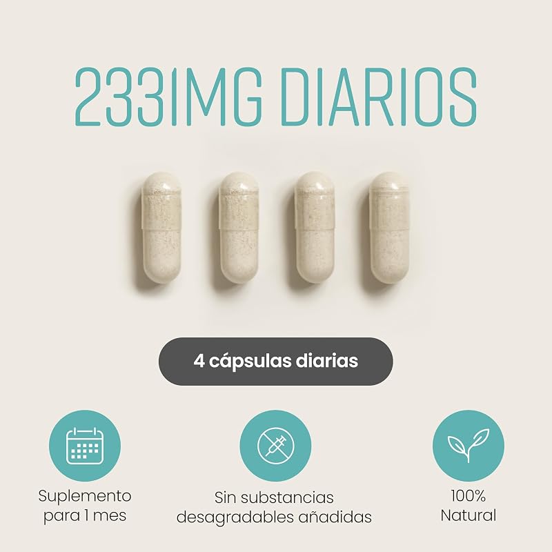 Colágeno Hidrolizado Alta Dosis 2450 mg | Colageno Marino con Acido Hialuronico Capsulas | Colageno Hidrolizado con Vitamina C, E, B2 y Zinco | Colágeno para Articulaciones Piel Cabello | VitaBright