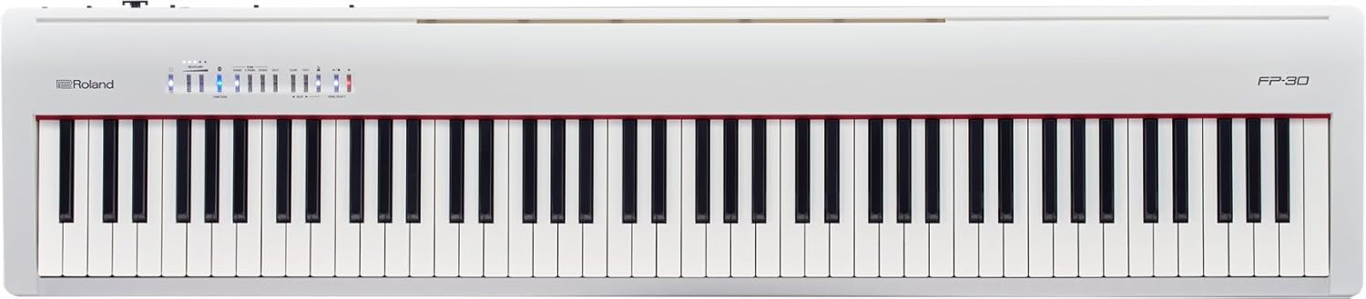 Roland Fp30 Digital Piano With Stand Pedalboard White Amazon Co Uk Musical Instruments