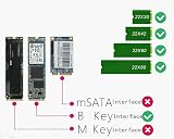 Multibao M.2 NGFF to 2.5 Inch SATA Adapter Card B Key Enclosure 8mm view 3