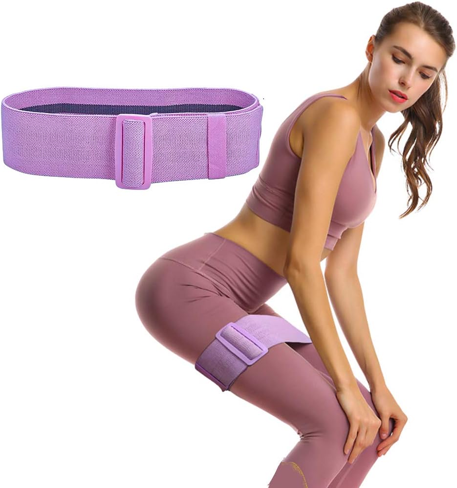 Bands Wide Fabric Booty Workout Band Sports Fitness Band Anti Slip Elastic Resistance Loops,Non Roll Up Fitness Workout Loop Bands,Non-Slip Fabric Exercise Bands for Fitness Squat Adjustable Size