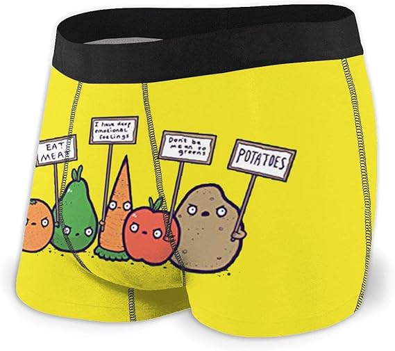 Amazon Co Jp 抗議ビーガン メンズ 下着 パンツ ボクサーパンツ おしゃれ 個性 ブリーフ 吸湿 速乾 通気 服 ファッション小物