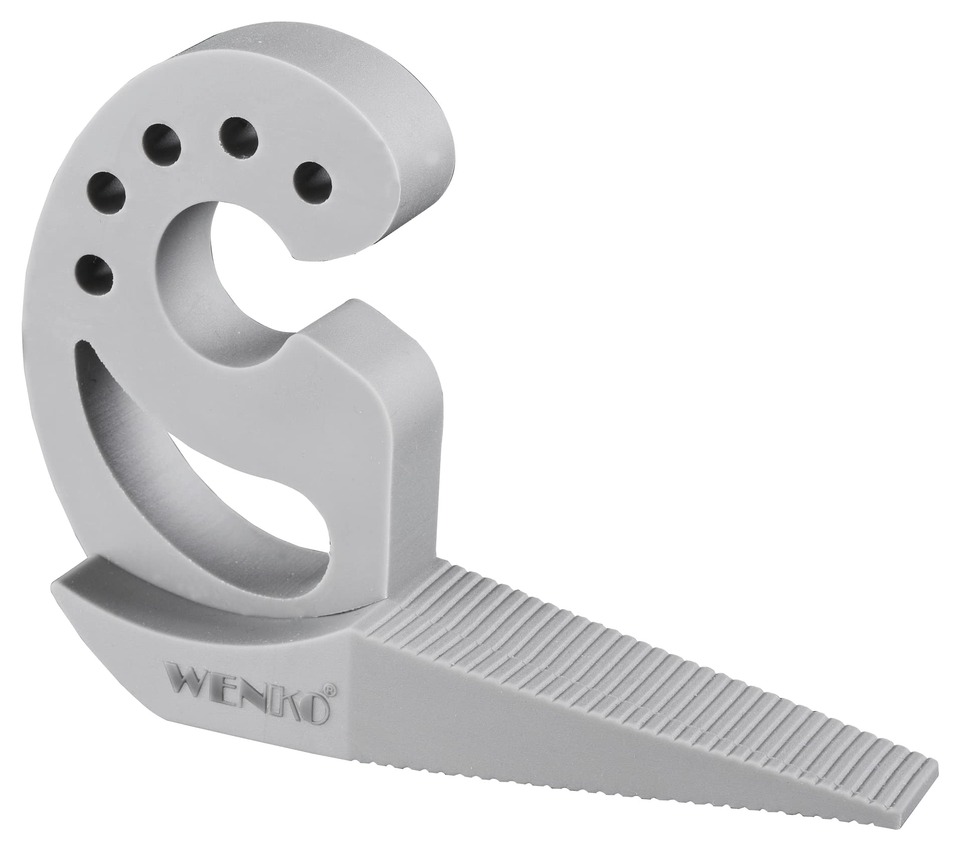 WENKO 50500100 Door stopper and window stopper Multi-Stop Grey, Thermoplastic elastomer (TPR), 11.8 x 7.7 x 2.5 cm, Grey — image 1
