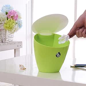 Portable Mini inclinado de escritorio Papelera barriles de