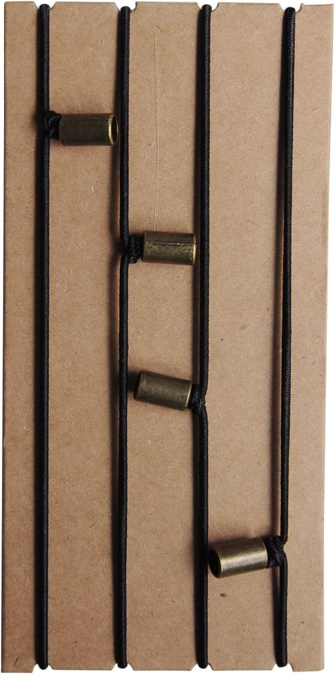 Wanderings Traveler's Notebook Elastic Bands - (4"x6") - Jump Bands for Small Passport Size Refillable Travel Journals - Connection Strap Replacements - Pack of 4 with Decorative Bead — image 1