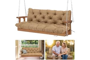 EAQ 3 Seat Swing Cushions for Outdoor, 60 * 40 Inch 3 Seater Cushion with 8 Ties,Waterproof Bench Cushion for Outdoor Furnitu