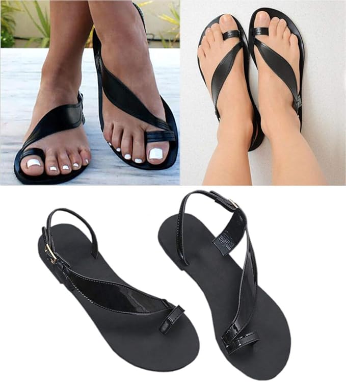 Amazon.com: NIUJF Sandals Women Summer Simple Flat Orthopedic Deformity Corrector Platform Comfy 