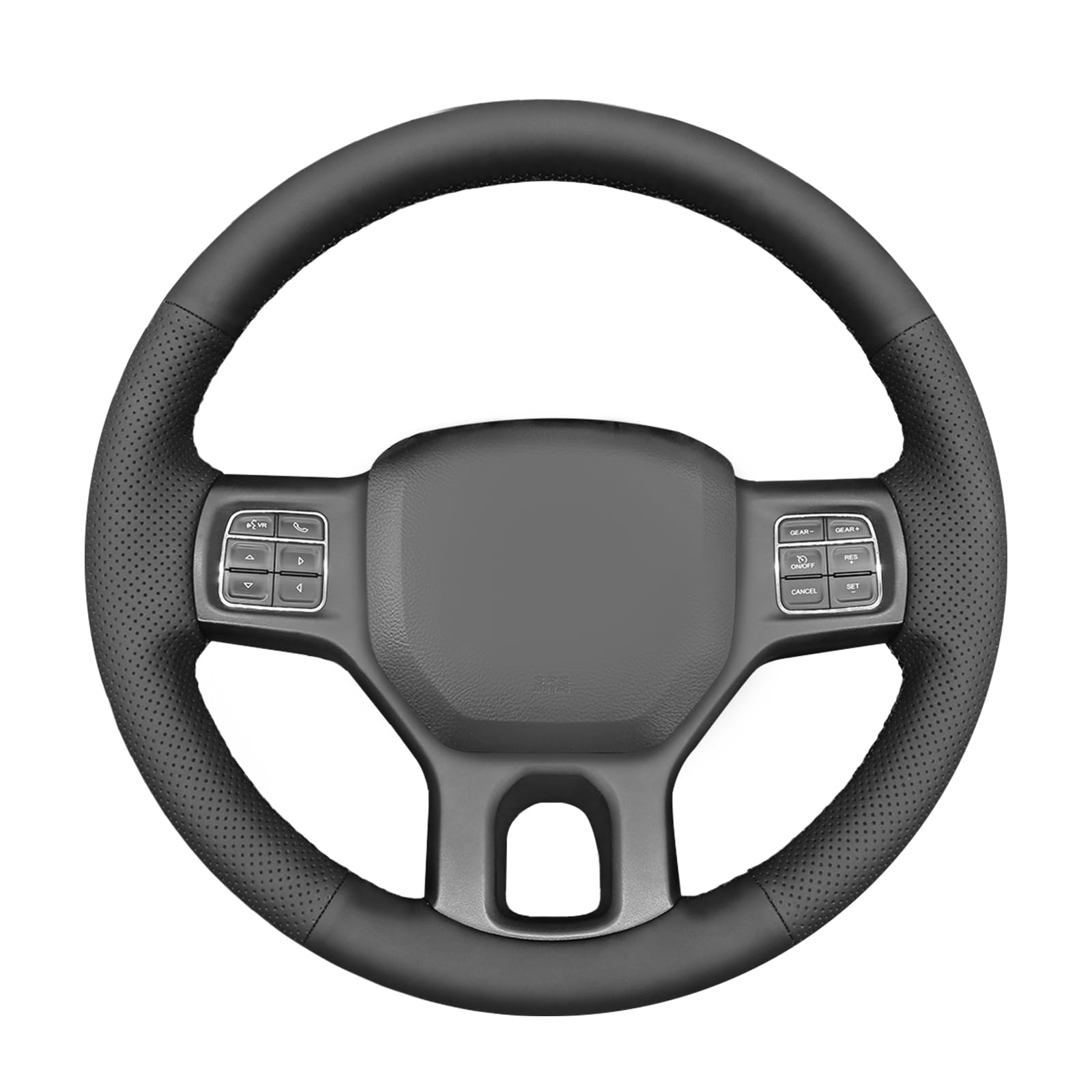 Photo 1 of MEWANT Steering Wheel Covers for Dodge RAM 1500/1500 Classic / 2500/3500 / 5500 Hand-Stitched Microfiber Leather ram Steering Wheel Wrap