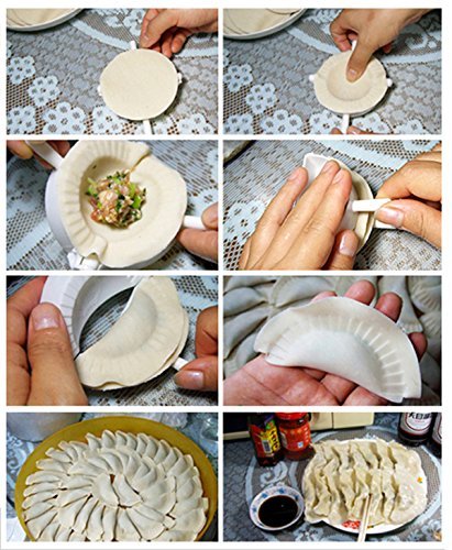 Sealike 3 Pcs Dumpling Press Dough Press Ravioli Pierogi Maker Pocket Pie Crimper with Stylus