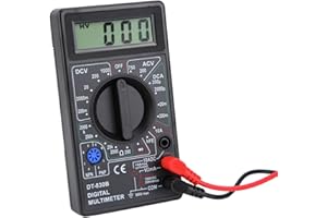 Leftwei Large Screen Display 1999 Digital Multimeter, Portable Voltmeter Ohmmeter Ammeter, Compact Multimeter Tester with Sof