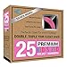 Closet Complete Kids Size, Premium Heavyweight, Virtually-Unbreakable, Velvet Hangers – Ultra-Thin, Space Saving, No-Slip, 360º Spin, Perfectly Sized for Kids 4-15 Years, Pink, Set of 25