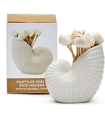 Two's Company Bamboo and Rose Mini Ginger Jar with 20 Bamboo Picks in Gift Box
