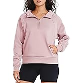 ALLZERO Women's Hoodies Fleece Quarter Zipper Sweatshirts Fall Fashion Pullover Sweaters Winter Clothes