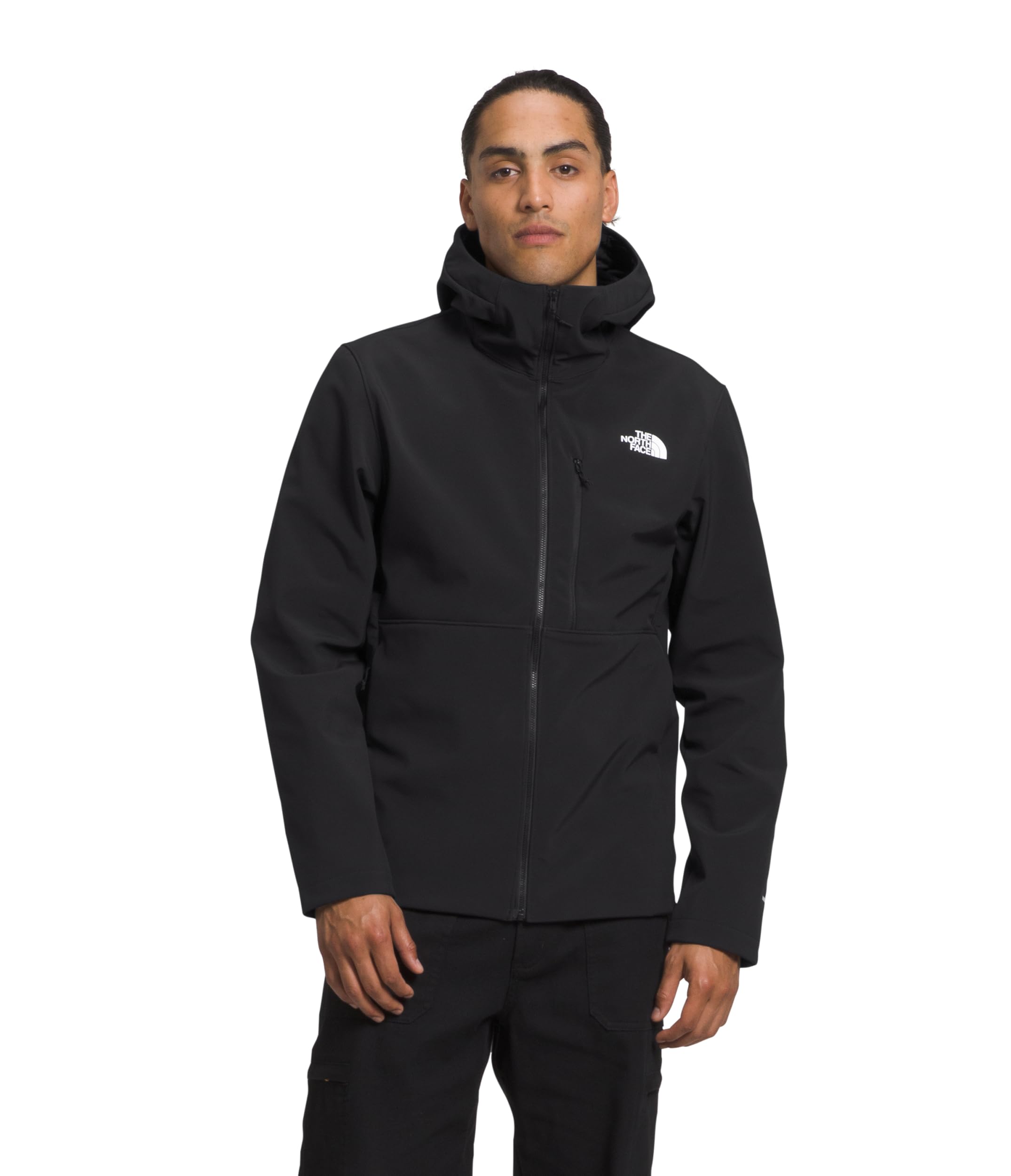 Photo 1 of ** ODOR (COLOGNE)*** The North Face Men's Apex Bionic 3 Hoodie | Water & Wind Resistant Softshell Jacket with Adjustable Hood, Cinch Cord Hem & Zippered Pockets, TNF Black-NPF, 3X-Large
